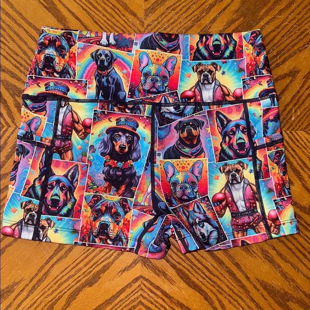 CVG *NEW* Women's "Sit Stay Slay" Graphic Workout Shorts - Picture 4 of 10